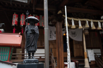 Japanese Buddhist statue at Fukusho-in temple, Nagoya, Japan