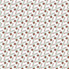 Free vector hand drawn small flowers pattern design