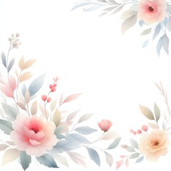 Floral Water Color Background