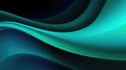 Green turquoise and blue colors oval oblique shape layers blank background