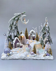 christmas tree in the snow