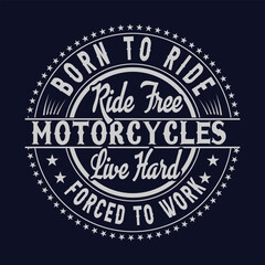Fototapeta na wymiar motorcycles t shirt design