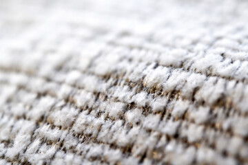 Close up view, Sample texture guideline of polyester fabric high resolution for use in textile, furniture, and home interior industries.