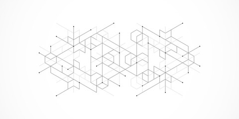 Creative idea of modern design with abstract geometric background. Minimalistic texture with polygonal pattern