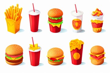 Fast food conceptllustration