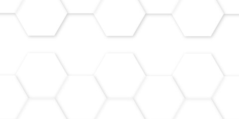 Modern simple style hexagonal graphic concept. abstract hexagon polygonal pattern background vector. futuristic abstract honeycomb technology white background.