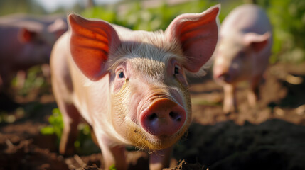 Pig on the farm