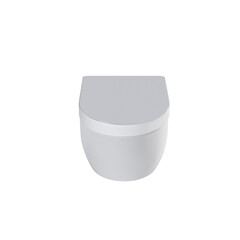 Lavatory pan isolated on a white background, bidet, 3D illustration, and CG render