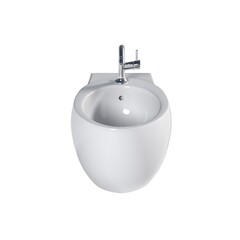 Lavatory pan isolated on a white background, bidet, 3D illustration, and CG render