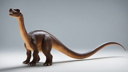  Dinosaur diplodocus isolated on the white background           - obrazy, fototapety, plakaty
