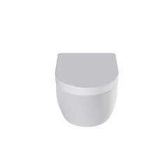 Lavatory pan isolated on a transparent background, bidet, 3D illustration, and CG render