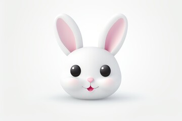 Fototapeta na wymiar Cute bunny illustration 3d
