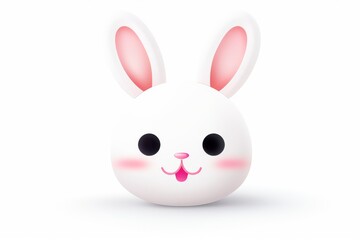 Cute bunny illustration 3d