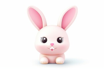 Obraz premium Cute bunny illustration 3d