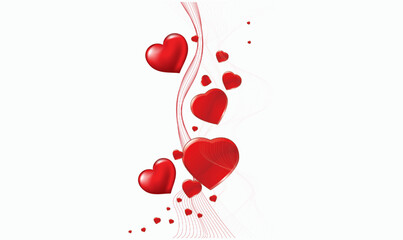 Valentine hearts background, heart card
