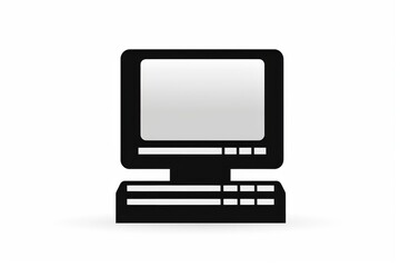 Computer icon illustration on white background