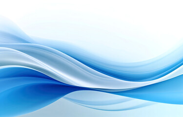 Obraz premium Blue and White Background With Waves, A Serene Seascape for a Peaceful Atmosphere