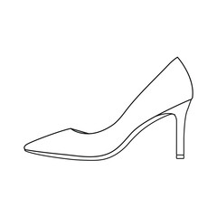 
 High Heels ladies shoe vector illustration
