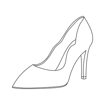 
 High Heels ladies shoe vector illustration
