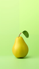 Fresh and juicy pears alongside a vibrant apple, isolated and bursting with wholesome goodness, perfect for a healthy and delicious snack