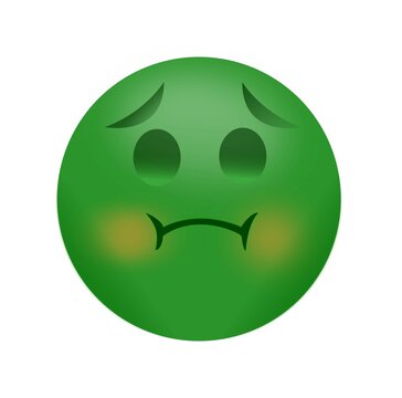 recommend clip art: vomiting emoji icon illustration. emoticon on white background. nauseated face emoji, sick green face, sick emoticon, vomit emoji, expression face 