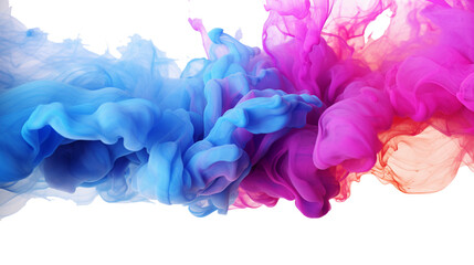 A high-resolution image showcasing the fluid movement of colorful smoke, creating an immersive and...