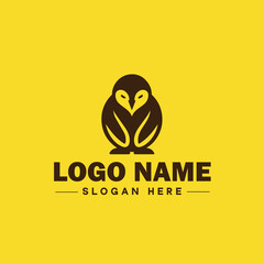 penguin logo and icon clean flat modern minimalist business and luxury brand logo design editable vector