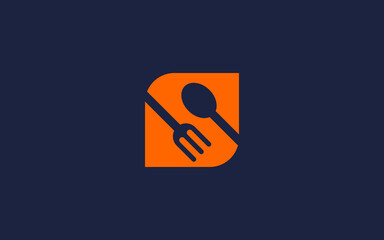 letter s with cutlery logo icon design vector design template inspiration