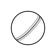 Realistic cricket ball vector, Cricket playing ball vector illustration.



