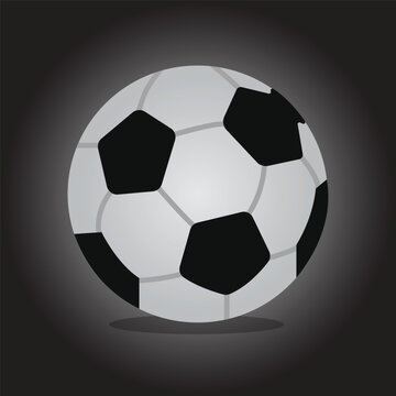 
Realistic soccer ball background in realistic style vector illustration

