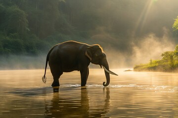 Nine Mist Natural Water Elephant River