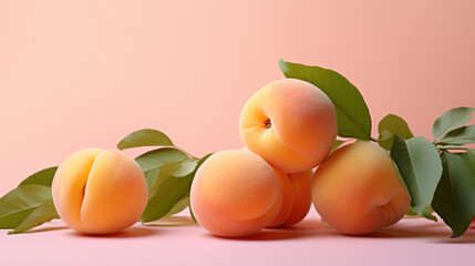 leafy apricots