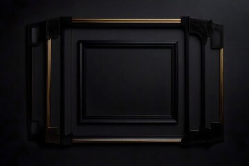 black mockup frame 