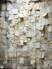 Wall background from torn papers