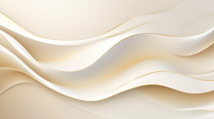 Luxury elegant golden lines on cream color background