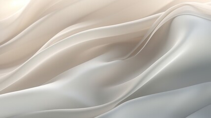 Elegant Gray and Beige Waves Abstract Wallpaper Design AI Generated