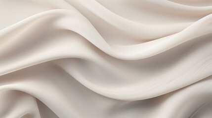 Elegant Gray and Beige Waves Abstract Wallpaper Design AI Generated