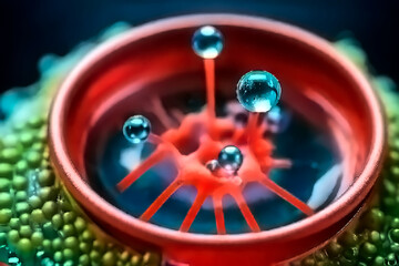 The microcellular world, viruses in the microworld. Cellular structure and experiments. Biology and biochemistry