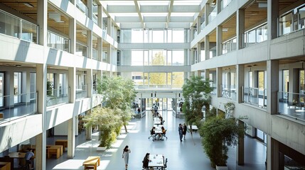 Interior of a university