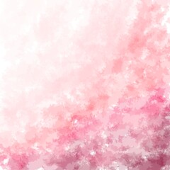 Abstract hand paint square stain backdrop. Red pink gradient watercolor brush strokes. 
