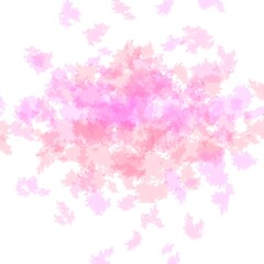 Abstract hand paint square stain backdrop. Red pink gradient watercolor brush strokes. 