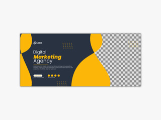 Business facebook cover, Corporate social media post template design, Template banner design for social media, Digital business marketing promotion timeline facebook and social media cover template