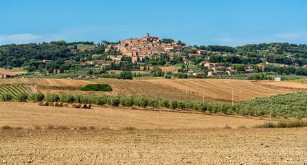 Fototapeta na wymiar The picturesque village of Casale Marittimo, in the Province of Siena, Tuscany, Italy