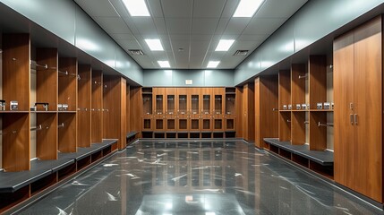 Visual of a locker room