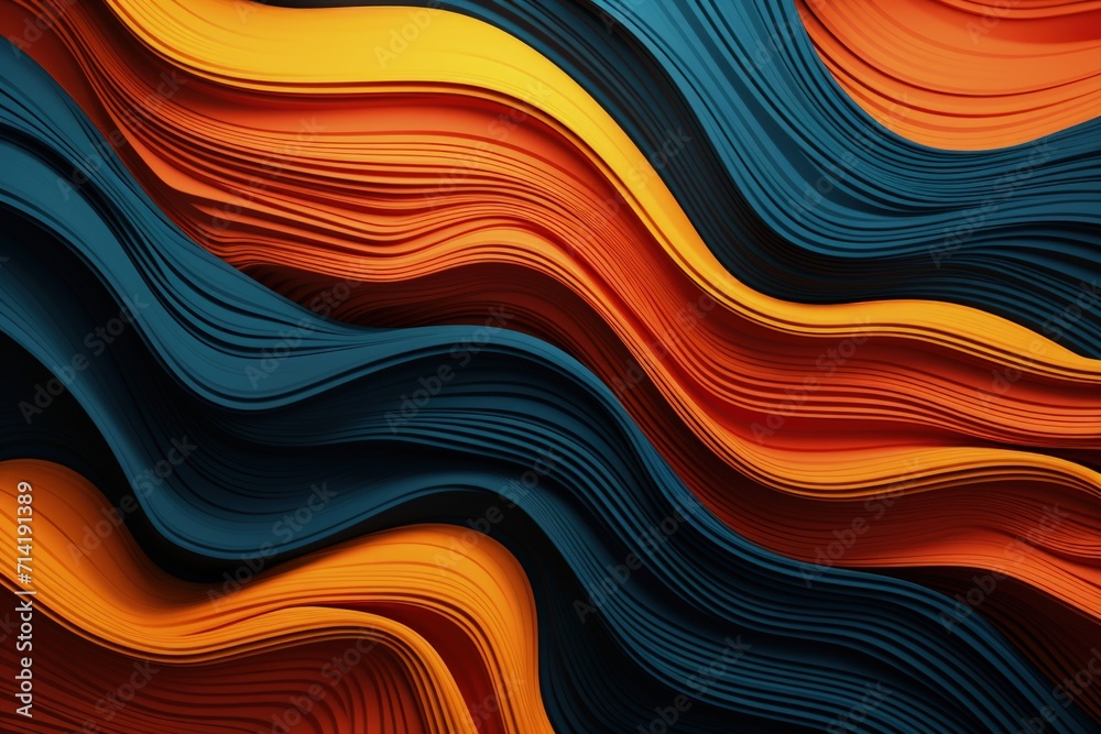 Wall mural abstract colorful background with lines