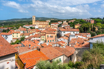 Scenic sight in the village of Rosignano Marittimo, in the Province of Livorno, Tuscany, Italy.
