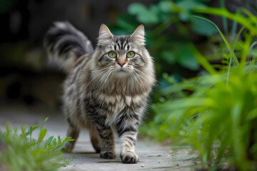 American Bobtail cat - Originated in the United States, known for their short, bobbed tail and intelligent, social nature