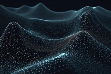 Abstract network connection structure with dots and lines.