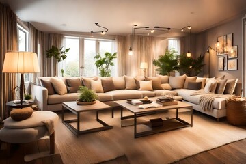 Fototapeta premium living room interior