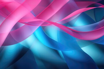 Abstract background awareness pink purple and teal ribbon 